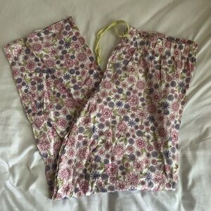 Primark Floral Pajama Pants - Pink and Yellow